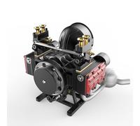 Bricksdiytoy TOYAN FS-B400 - Modelo de motor plano de 14 cc - Motor nitro de 4 cilindros horizontal opuesto mecanizado CNC con cigüeñal de 180°, carburador de precisión y transmisión por correa
