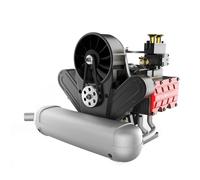 Bricksdiytoy TOYAN FS-B400 - Modelo de motor plano de 14 cc - Motor nitro de 4 cilindros horizontal opuesto mecanizado CNC con cigüeñal de 180°, carburador de precisión y transmisión por correa