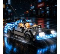 BrickSoul Kit de iluminación LED compatible con LEGO 77256 Speed Champions Time Machine from Back to The Future, modos de iluminación conmutables (solo kit de luz, modelo no incluido)