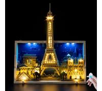BrickSoul Kit de luces de actualización para 21064 Paris - Juego de construcción City of Love | con interruptor de encendido/apagado, regulador de intensidad y tecnología de cable oculto | Juego de