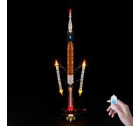 BrickSoul Kit de luz mejorado para Lego 42221 NASA Artemis Space Launch System Rocket Building Set | con interruptor de encendido/apagado, regulador de intensidad y tecnología de cable oculto | Juego