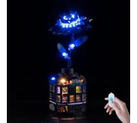 BrickSoul Kit de luz mejorado para Lego Black Dahlia Flower Wednesday 76784 - Juego de construcción con interruptor de encendido/apagado, regulador de intensidad y tecnología de cable oculto, juego de