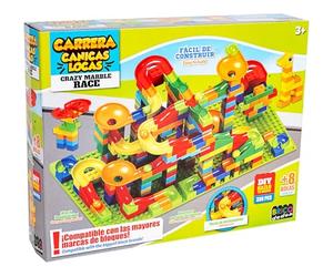 BRICODEDOS Bloques de Construccion Carrera de Canicas Locas 336 Piezas