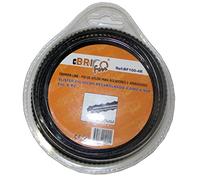 Bricoferr BF100-4R - Hilo para desbrozadora (4 mm x 9 metros, diente de sierra)