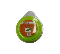 Bricoferr BF100-82 - Hilo para desbrozadora (4 mm x 15 metros, cuadrado)