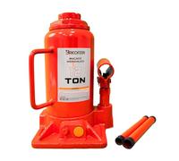 Bricoferr Gato hidráulico Tipo Botella 12T - Altura Ajustable de 215 a 400 mm