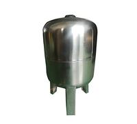 Bricoferr Vaso de expansión acero inoxidable 50L, depósito de presión 8bar, calderín grupo de presión doméstico, BFG50L, Gris