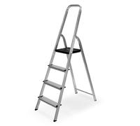 BRICOGOMEZ Escalera Aluminio SFK 4 PELDAÑOS HOMOLOGADA. SAFOR KIT