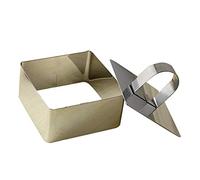 Bricolaje de acero inoxidable espuma torta anillo de molde flor corazón redondo forma capa rebanador galletas cortador elegante y popularDurabilidad