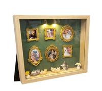 Bricolaje De Siluetas Mini Museo - Decoración De Mesa DIY - Marco De Fotos Para Exposición De Recuerdos | Para Coleccionistas Oficina Dormitorio Sala De Sala De Sala Y Dormitorio