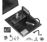 Bricolaje Fregadero Oculto Para Cocina Con Barra RV Fregadero Pequeño Acero Inoxidable Con Tapa Grifo Elevable Sifón Lavabo Lavar Las Manos Y Las Verduras Al Aire Libre Tipo Estudio Balcón herramienta