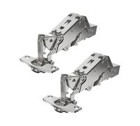 bricoleva.it Bisagra amortiguada de 165° para puerta móvil, compatible con base Hettich, acero galvanizado, cierre suave, ideal para cocinas y muebles de casa (2 unidades)