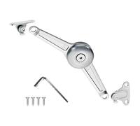 bricoleva.it Brazo soporte puerta abatible de acero, bisagra articulada puerta abatible basculante armario, muebles - Brazo articulado ajustable de 37 mm