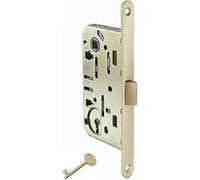 bricoleva.it Cerradura de puerta interior, cerradura para puerta, cerraduras de puertas con o sin llave (Serratura Mediana, Latón)
