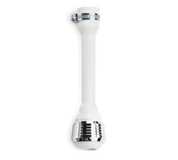 Bricoloco Aireador grifo cocina y lavabo Blanco universal. Atomizador economizador agua con extensor y abrazadera de sujección (1)