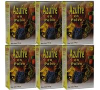 BricoLoco Azufre en Polvo espolvoreo. Anti oídio Plantas. Abono, Fertilizante, fungicida acaricida contra Hongos en Vid, Olivo, cítricos, hortalizas, Rosales y Ornamentales. 750 Gramos. (6)