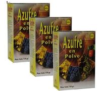 BricoLoco Azufre en Polvo espolvoreo. Anti oídio Plantas. Abono, Fertilizante, fungicida acaricida contra Hongos en Vid, Olivo, cítricos, hortalizas, Rosales y Ornamentales. 750 Gramos. (3)