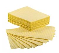 Bricoloco Bayetas absorbentes industriales de alta resistencia, para limpieza y prevención de derrames químicos en talleres y laboratorios. Absorbedor de agua, aceites, hidrocarburos y químicos. (25)