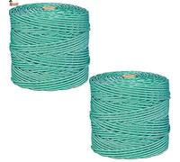 BricoLoco.com Cuerda tendedero. 2x100 MTS. Tender Ropa en Exterior o Interior. Tendedero de poleas, Acampada, Camping, jardinería. Polipropileno Trenzado. Ø 4 mm. (2x100 MTS.)