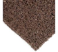 BricoLoco.com Felpudo Entrada casa, terraza. Goma Rizo Exterior o Interior. por Metros o Rollo. Ancho 1,20 MTS. Espesor 10 mm. con Base. Alfombra Vinilo rizos. (0,5 Metros, Marrón)