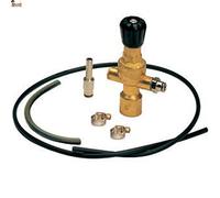 BricoLoco.com Kit conexión regulador reductor de presión para botellas de gas desechables para soldadura. Argón, Argón CO2, CO2. MIG MAG TIG. (Kit conexión reductor)