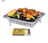 BricoLoco.com Pack 4 Barbacoa instantánea desechable de un solo uso para usar y tirar. ¡¡¡800 gramos!!!. Jardín, picnic, excursiones, camping. REGALO CERILLAS. (4)