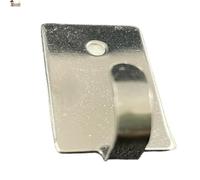 BricoLoco.com Perchas gancho adhesivo pared ¡¡ PACK 50 uds!! Colgador percha autoadhesiva. Adhesivo fuerte fijación. Acero inoxidable. Para azulejo, puerta madera, en cocina, baño, visillos (50)