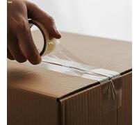 BricoLoco.com Precinto embalar transparente. Cinta adhesiva transparente para embalaje. Pack 6 uds. Rollo extralargo 120 metros. Ancho 45 mm. Para cerrar cajas, embalaje, mudanza, envíos,… (6)