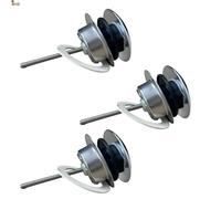 BricoLoco.com Tapón Lavabo Click clack Universal Pack 3 uds Sistema de Mecanismo de Muelle Clic clac para convertir tapón Convencional de Rejilla en válvula Click clack. Lavabo, bañera, Fregadero (3)