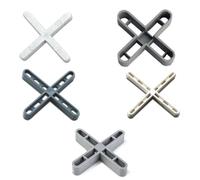 Bricoloco Crucetas baldosas y azulejos para nivelación de pavimentos. Aspas de plástico para resultado óptimo y estético en la colocación de la baldosa (3 mm. (bolsa de 200 uds.))
