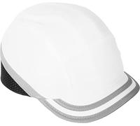 Bricoloco Gorra Seguridad homologada Estilo Casual-Casco de protección Laboral para Obra, Industria, Deportes de Riesgo antigolpes. Confort Headline. Talla única. (Confort -CW - Blanco Visera Corta)