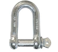 Bricoloco Grillete recto galvanizado cincado con cabeza pasador estándar para sujección y amarre seguro en múltiples aplicaciones (M 16 - Unidad))