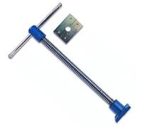 Bricoloco Husillo de apriete para mesa de trabajo de carpintero con rosca trapecial para mayor fuerza y sujección. Torno de banco para carpintería con pletina y mango. (1, M26 x 410 mm)