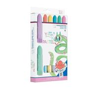 Bricoloco Kit de témperas sólidas lavables de Colores pastel para niños y niñas. Formato barra. (1, Pack 12 sticks)