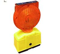 BricoLoco Lámpara señalización balizamiento. Luz baliza luminosa, señalizar, emergencia, obras. ¡¡¡ LED SOLAR !!!. Olvída las pilas. Visibilidad 500 metros. Hasta 120 horas. (1)