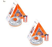 BricoLoco Luz V16 homologada DGT. Señal baliza Luminosa Emergencia, Coche, Moto. Autónoma. Baliza + Linterna. Encendido automático. Imantada. con Test de Pila. (2)