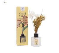 BricoLoco. Mikado decorativo boutiquet 50ml aroma ponía y rosa. Más cómodo y seguro que velas. Ambientador hogar, casa, habitación. Aroma fresco. Decoración. Aromaterapia. (1 uds)