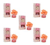 BricoLoco. Mikado dulce decorativo flor 65ml flor de Arabia. Más cómodo y seguro que velas. Ambientador hogar, casa, habitación. Aroma fresco. Decoración. Aromaterapia. (5 uds)