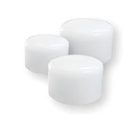 Bricoloco Pack 6 uds. Cabezales de nailon para martillos y mazas de 28, 35 o 45 mm. - Boca PP nailon para golpeo antirebote (45 mm)
