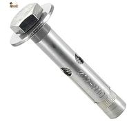 BricoLoco Taco anclaje metálico acero inoxidable A-2 AISI 304 de expansión con tornillo hexagonal. Para pared, techo, suelo, trx, toldo... (10, 10x70 (para broca 12 mm.))