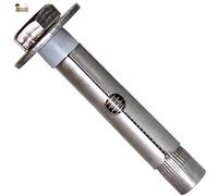BricoLoco Taco anclaje metálico acero inoxidable A-4 AISI 316 de expansión con tornillo hexagonal. Para pared, techo, suelo, trx, toldo... (25, 10x100 (para broca 12 mm.))