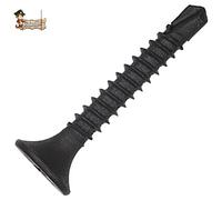 BricoLoco Tornillo pladur autoperforante. Fosfatado. Con punta broca para la colocación de placas de cartón yeso. Autotaladrante. Techo, pared,… (1.000 uds. 3,5x25)