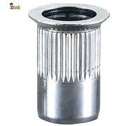 BricoLoco Tuerca remachable M4-M10. Remache roscado Cabeza avellanada cincada. Ranurada. Varias medidas y envases. (50, Métrica 5)