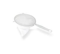 BRICOMIRAS - Colador de Cocina Multiuso de Tela 20cm | Filtro Eficiente para Aceite y Jugos | Mango de Plástico Ergonómico | Duradero y Reutilizable, Tela, 20cm