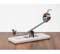 BRICOMIRAS JAMONERO BASCULANTE GIRATORIO CON BASE FIBRA BLANCA, SOPORTE JAMONERO IDEAL USO DOMÉSTICO Y PROFESIONAL, CORTE CÓMODO Y FÁCIL(Fibra blanca solo)