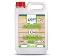 BRICOSALVAJE Aceite de Linaza CRUDO para la Madera | Ladrillo, Terrazo, Teja | Nutrición | Ecológico (5 Litros)