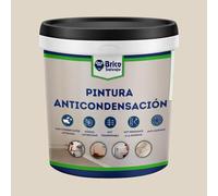 BRICOSALVAJE Pintura Anticondensación y Antihumedad para Interior-Exterior | Aislante Termico | Conservantes Antimoho (ESPRESSO, 0,75 Litros)