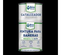 BRICOSALVAJE Pintura para Bañeras Acabado Mate | Poliuretano 2 Componentes 600+150 | Renueva tu Bañera sin Obras | Fácil Aplicación con Rodillo o Brocha en Baños Interiores (Negro)