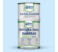 BRICOSALVAJE Pintura para Bañeras Acabado Mate | Poliuretano 2 Componentes 600+150 | Renueva tu Bañera sin Obras | Fácil Aplicación con Rodillo o Brocha en Baños Interiores (Azul Claro Agatha)