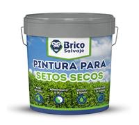 BRICOSALVAJE Pintura para Setos Secos, Fácil aplicación, 100% Ecológica, Al Agua, Alta Cubrición (4 Litros)